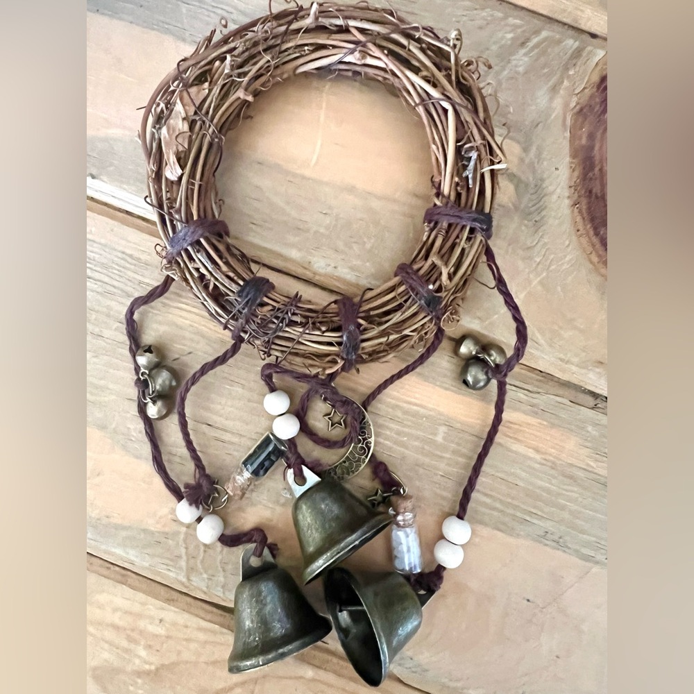 Witch Wind Chime Door Hanger Hanging Witch Bell Magical Protection Home Decor - Picture 6 of 6